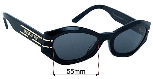 Christian Dior DiorSigniture B1U 55mm Replacement Lenses